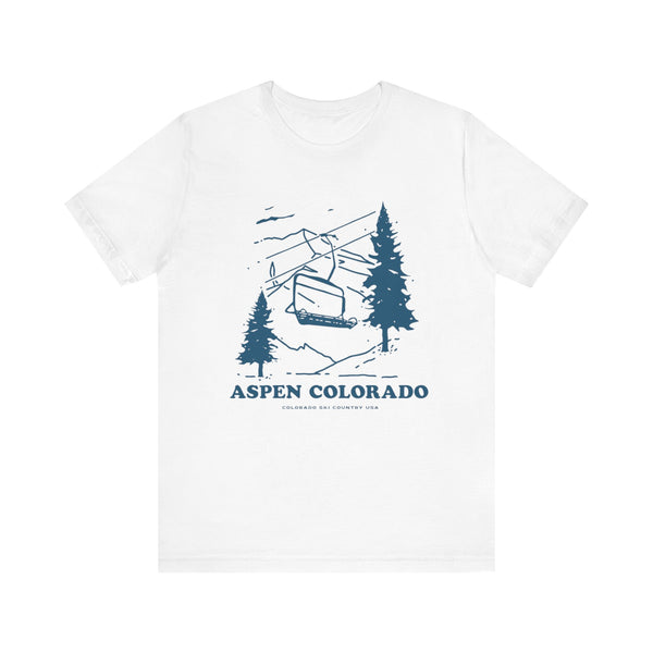 Aspen Chairlift Short Sleeve Tee